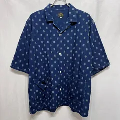 NEEDLES ニードルス ● 25SS QV186 Cabana Shirt  6oz Printed Indigo Kasuri インディゴカスリ オープンカラーカバナシャツ 半袖シャツのサムネイル
