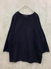SHIPS JET BLUE シップスジェットブルー ラウンドネック ニット セーター sizeM/濃紺 ■■メンズのサムネイル