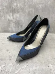 DIESEL ディーゼル デニムパッチワーク ハイヒール パンプス size36（23.5cm相当）/青 ◇■ レディースのサムネイル