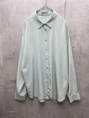 NATURAL BEAUTY Purposeナチュラルビューティーパーパス 日本製 シルバーパールボタン 長袖 シャツ size42/ライトグリーン ■◆ レディースのサムネイル