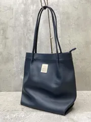 Ikka イッカ レザー トート バッグ /ネイビー ■■ レディースのサムネイル