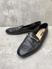 FABIO RUSCONI ファビオルスコーニ イタリア製 ビットローファー シューズ size38（24.5cm～25.0cm相当）/黒 ■■ レディースのサムネイル