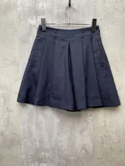 ROPE ロペ リネンライク キュロット プリーツ ショート パンツ 美脚効果size36/ブラック ■◆ レディースのサムネイル