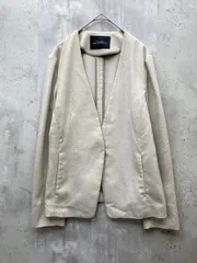 green label relaxing グリーンレーベルリラクシング ユナイテッドアローズ リネンライク D ノーラペル ジャケット size38/グレージュ ■◆ レディースのサムネイル