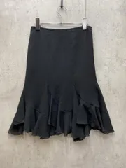 PREMIUM by VICKY プレミアムバイビッキー シフォン フレア スカート ひざ丈 フェミニン 日本製 size1/ブラック ■◆ レディースのサムネイル