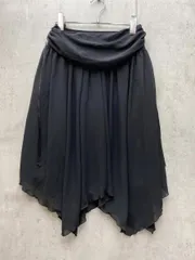 armoire caprice アーモワールカプリス ウエストドレープ シフォン フレア スカート size38/ブラック ■◆ レディースのサムネイル