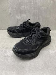 HOKA ONE ONE × ENGINEERED GARMENTS ホカオネオネ エンジニアドガーメンツ コラボ BONDI L Black Cow Hair スニーカー size24.5cm/黒 ■■ レディース