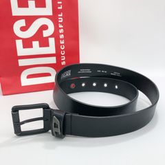 DIESEL ディーゼル ベルト X09396 カウレザー 100％ ブラック SIZE 90