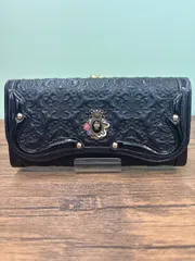 ANNA SUI アナスイ セルパン 長財布 がま口 ロゴプレート 内側花柄 送料無料♪のサムネイル