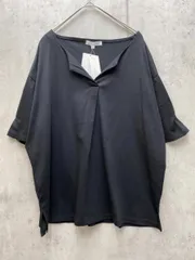 新品 THE SHOP TK ザショップティーケー タケオキクチ コットン100% Vネック Tシャツ sizeL/ブラック ■◆ レディースのサムネイル