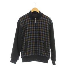 アクアスキュータム AQUASCUTUM ニットジャケット 千鳥格子 黒 青 茶 Ｍ /JPのサムネイル