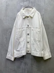 Mila Owen DENIM by EDWIN ミラオーウェン ビッグシルエットデニムGジャン ジャケット ゆったり size0/ホワイト ■◇ レディースのサムネイル