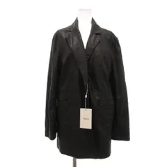 アメリヴィンテージ Ameri VINTAGE タグ付き フェイクレザージャケット S 黒 ブラック ボクシーシルエット /SX ■ECF007のサムネイル