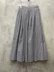 DRESKIP ドレスキップ ギンガムチェック タック フレア ロング スカート sizeM/ブラック ■◆ レディースのサムネイル