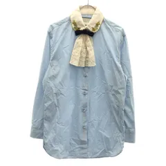 GUCCI グッチ SAMPLE/20AW エンブロイダリーカラー ポプリンシャツ 641233 ZAFWO ブルー 40のサムネイル