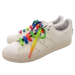 アディダス バイ ステラマッカートニー adidas by Stella McCartney スタンスミス スニーカー シューズ 星型パンチング 27.5 白 ホワイト マルチカラー /YJ ■GY62のサムネイル