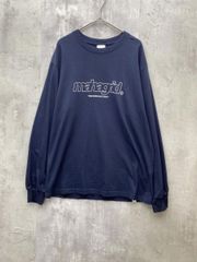 mahagrid マッハグリッド THIRD LOGO LS TEE サード ロゴ ロングスリーブ Tシャツ 韓国 sizeS/濃紺 ■◇ メンズ