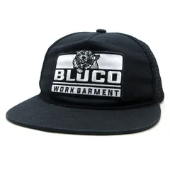 K■ブルコ/BLUCO WORK GARMENT タイガーロゴワッペン メッシュキャップ 帽子 CAP 黒/MENS■7【中古】のサムネイル