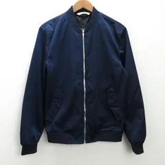 g■ザラ/ZARAMAN ブルゾンジャケット/JKT【S】紺/men's/107【中古】■のサムネイル