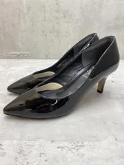 美品 PICHE ABAHOUSE ピシェ アバハウス エナメル ミドルヒール パンプス size34（22.0cm相当）/黒 ■◆◎レディースのサムネイル