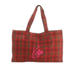 ケンゾー KENZO トートバッグ チェック柄 赤 /MI ■OSのサムネイル