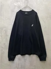 KANGOL カンゴール ロゴワンポイント 刺繍 オーバーサイズ 長袖 Tシャツ sizeM/ブラック ■◇ レディースのサムネイル
