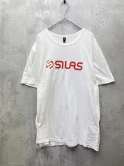 SILAS サイラス コットン100% ロゴプリント 半袖 Tシャツ シンプル カジュアル sizeL/ホワイト ■◆ レディースのサムネイル