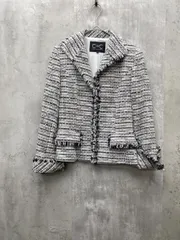 COUP DE CHANCE クードシャンス ツイードジャケット ジャケット 入学式 卒業式 size36/白系 ◇■ レディースのサムネイル