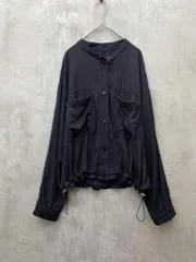chocol raffine robe ショコラフィネローブ シアーシャツ トップス 薄手 羽織り 裾ドロ sizeF/ブラック ■◇ レディースのサムネイル