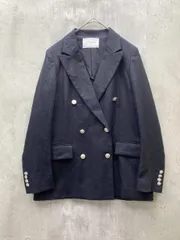 UNITED ARROWS ユナイテッドアローズ 6ボタン リネン ブレザー ジャケット 羽織り size36/ネイビー ■◇◎レディースのサムネイル