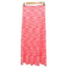 ミッソーニ MISSONI ロングスカート イージー 総柄 マキシ 44 ピンク 白 ホワイト /JSのサムネイル