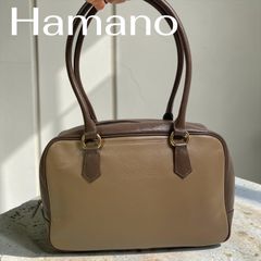 Hamano 濱野皮革工藝 ハンドバッグ バイカラー レザー ショルダー