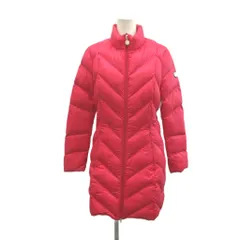エンポリオアルマーニ EMPORIO ARMANI ダウンコート 上着 アウター ミドル丈 S ピンク 無地 スタンドカラー 長袖 キルティング /YU ■ECC006のサムネイル