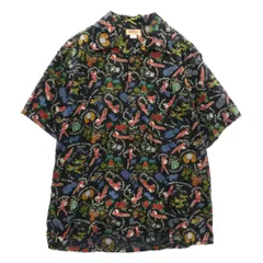 The REAL McCOY'S ザリアルマッコイズ MS21002 COTTON HAWAIIAN SHIRT / FLYING TIGERS コットン ハワイアン シャツ フライングタイガー 半袖 シャツ ブラック ブラック系 15【美品】【中古】のサムネイル