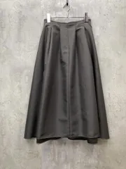 IENA イエナ ダブルサテンタック フレア スカート ポケット付き ハリ感 きれいめ 上品size36/チャコールグレー ■◇ レディースのサムネイル