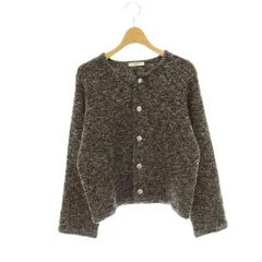シップス SHIPS ツイード ジャケット ノーカラー ONE SIZE ブラック ネイビー /HK ■OSのサムネイル