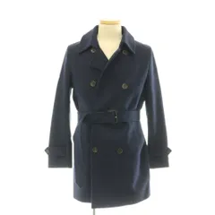 マッキントッシュ MACKINTOSH with buckle ダブル コート アウター ウール ベルト付き 36 紺 ネイビー 2F/2K/6L/DU-3H /CX ■OSのサムネイル