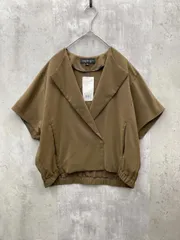 新品 INDIVI インディヴィ フレンチスリーブ ブラウスライク ジャケット 撥水 接触冷感 UVカットsize34/ブラウン ■◆◎レディースのサムネイル