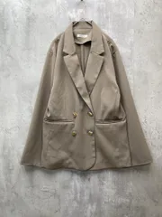 natural couture ナチュラルクチュール osono 金釦 ダブル テーラード ジャケット ミニマルデザイン オフィス sizeF/モカ ■◇ レディースのサムネイル