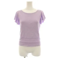 トッカ TOCCA 26SS PIXIE MAGIC ニット カットソー 半袖 フリルスリーブ M 紫 パープル KRTOLM0435 /HNのサムネイル