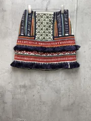 GRACE CONTINENTAL グレースコンチネンタル 【完売品】 インド製 タッセル 刺繍 ミニ スカート size38/マルチカラー ■◇◎レディースのサムネイル