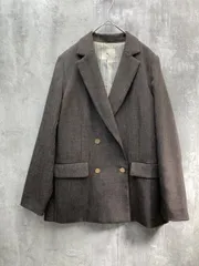 N. エヌ ナチュラルビューティーベーシック 【WEB限定商品】 ダブルブレストテーラード ジャケット マニッシュ シンプルsizeM/ブラウン ■◇◎レディースのサムネイル