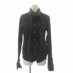 ヴィヴィアンウエストウッドレッドレーベル Vivienne Westwood RED LABEL オーブ シャツ ブラウス リボン 長袖 1 黒 ブラック /AN ■MAのサムネイル