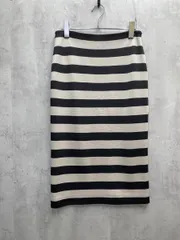 BURBERRY バーバリー ボーダー タイト スカート size42/黒ｘベージュ  ■◆ レディースのサムネイル