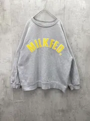 MILKFED ミルクフェド イエロー アーチロゴ スウェット ワッペン 刺繍 カジュアル sizeONE/グレー  ■◇ メンズのサムネイル