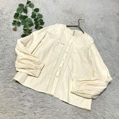 De bon coer ドゥボンクール シアーブラウス ドット オフホワイト 