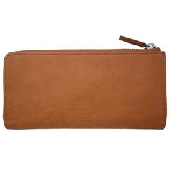 [Brand New] [Ebina Bag] SAMIKA 840V (Camel) Slim Natural Long Wallet Genuine Leather Camel Men's Wallet Genuine Leather Coin Purse Thin L-shaped Zipper Women's Large Capacity Smartphone Compatible Mother's Day Father's Day Gift 0