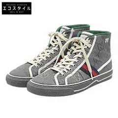 GUCCI　グッチ　TENNIS 1977 ハイカットスニーカー シューズ メンズ グレー 9　9のサムネイル