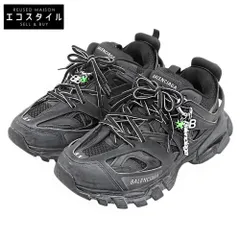 BALENCIAGA　バレンシアガ　美品 ロゴチャーム付き トラックトレーナー Track Trainer スニーカー シューズ メンズ ブラック 27cm 542023　41(EU)のサムネイル