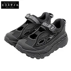 HOKAONEONE　ホカオネオネ　美品 STINSON BREEZE カットアウトレザー ボリュームソール ラバートゥローカットスニーカー 黒 23cm 1174450　6(USw)のサムネイル
